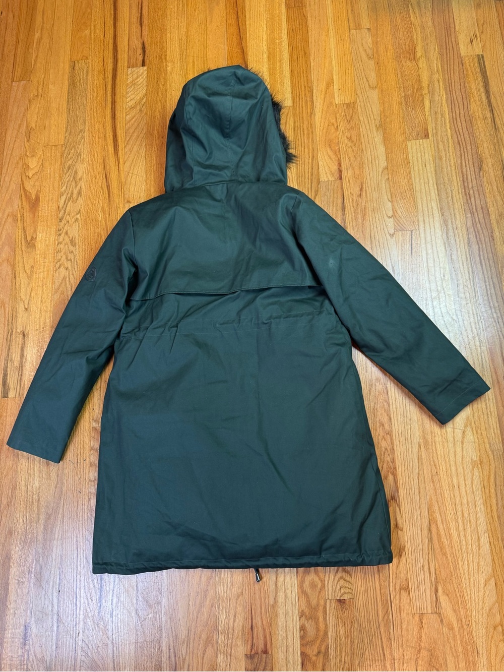 NWT Seraphine Zorah 3-in-1 Down Lined Maternity Parka Coat Khaki Green US 4 READ - Picture 15 of 16